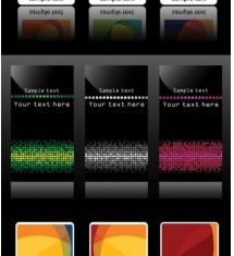 Card template vector