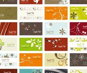 Flower card background vector