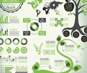 Ecology Infographics Set 4 vector
