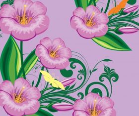 Floral background vector graphics