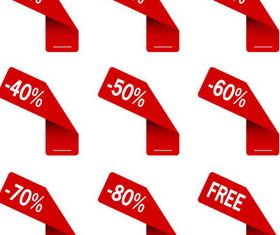 Red Sale Design Elements creative vector