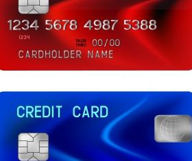Credit card illustration Free vector