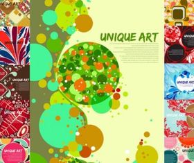 Multielement fine background vector design