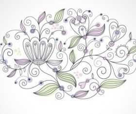 Fine background pattern 02 set vector