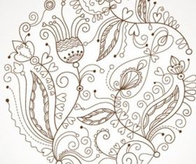 Fine background pattern 01 st vector