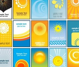 card business card background set vector