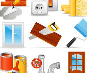 Home Repairs Icons vector