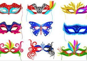 Carnival Masks vector design