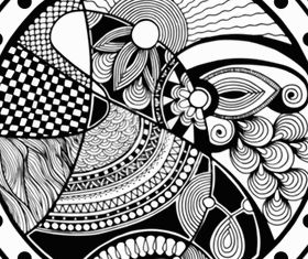 black and white Free vector design