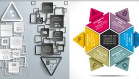 Arrows Infographics Backgrounds 7 vector