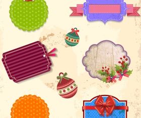 Label and badge collection vectors