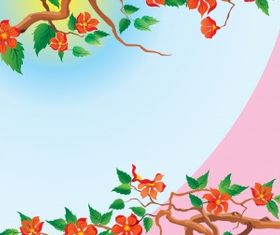 Gold floral design vector