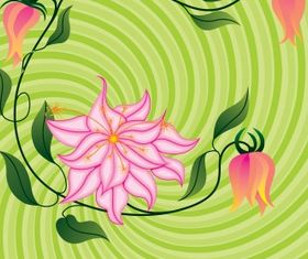 Flower background 9 vector