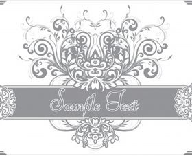 Floral frame 10 vector