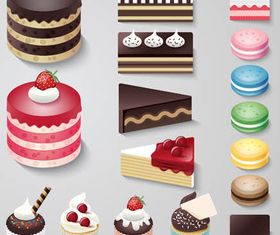 Desserts and Cakes vector