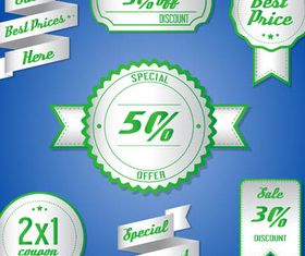 Sale Retro Elements Set design vector