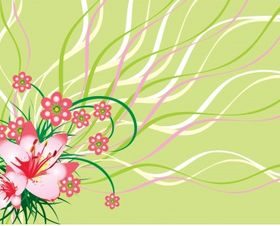 Floral background 06 vector