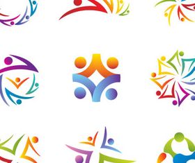 Logo with People vectors