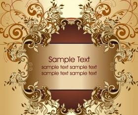 Floral frame 2 vector material