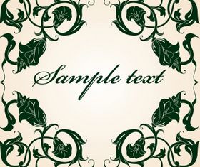 Floral frame 3 vectors graphic