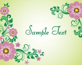 Floral background vector