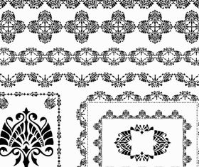 Ornamental Borders Elements Design vector graphic
