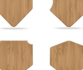 Wooden Elements vector