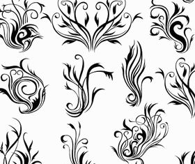 Ornamental Floral Elements 4 vector