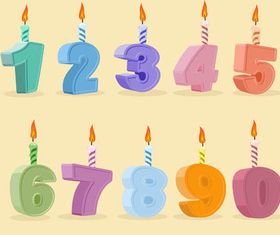 Birthday Candles design vector