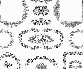 Vintage Ornamental Frames 9 vectors graphics