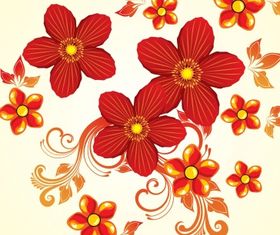 Floral design vectors