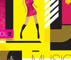 Modern music vector design