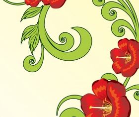 Vintage floral Illustration vector