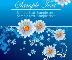 Floral page vector set