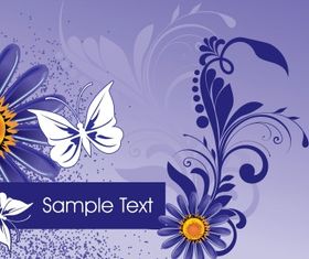 Floral background creative vector