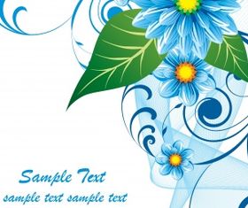 Floral background 09 vector