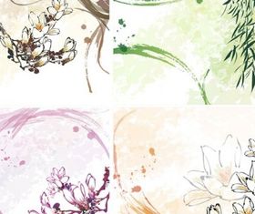 Dream flowers 8 design vector