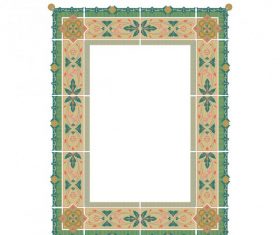 Decorative frame shiny vector