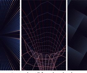 Technology abstract backgrounds dark modern dynamic vector