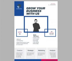 Corporate business flyer vector design