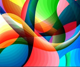 Abstract background template colorful dynamic illusion decor shiny vector