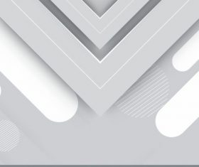 Technology background bright grey modern symmetric geometric decor vector