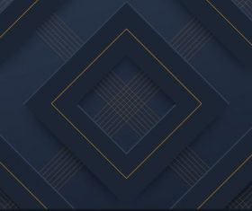 Decorative pattern dark modern 3d repeating geometric vector