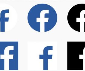 Icon facebook free vector