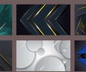 Technology backgrounds modern abstract dynamic set vector