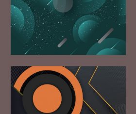 Decorative background modern technology abstract vector design