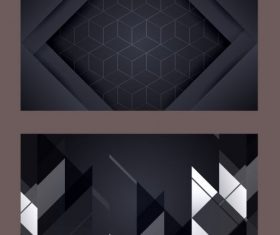Technology background modern dark geometric abstract vector