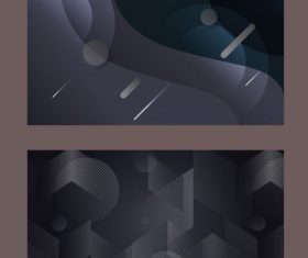 Technology backgrounds modern dark abstract geometric vector