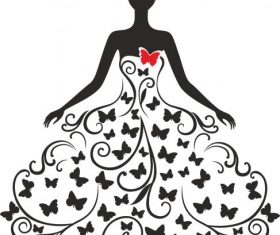 Wedding silhouette free cdrs art design vectors