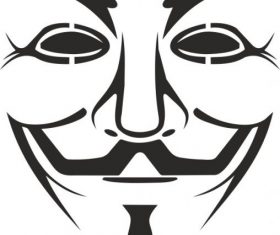 Vendetta mask logo free vectors